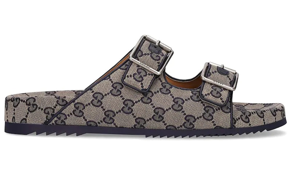 Gucci Gg Canvas Slide Sandals - ARABIA LUXURY