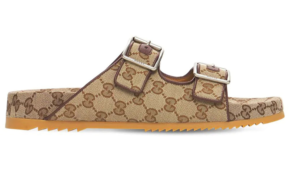 Gucci GG Canvas Sandals W Straps - ARABIA LUXURY