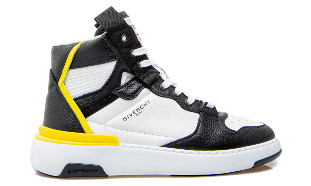 Givenchy Black And White High-top Wing Sneaker - ARABIA LUXURY