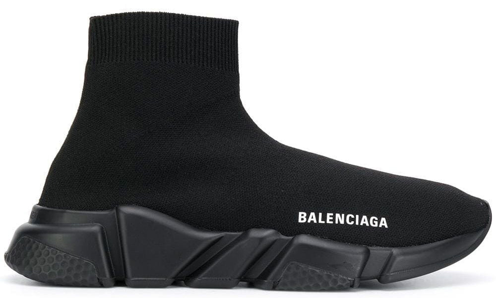 Balenciaga Speed 2.0 LT Black Knit Upper with Rubber Sole - ARABIA LUXURY
