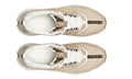 Fendi faster training shoes Beige nubuck leather low-top shoes - ARABIA LUXURY