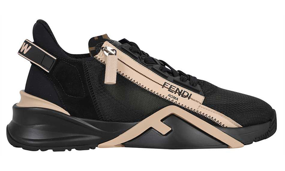 Fendi FLOW Sneakers - Black - ARABIA LUXURY