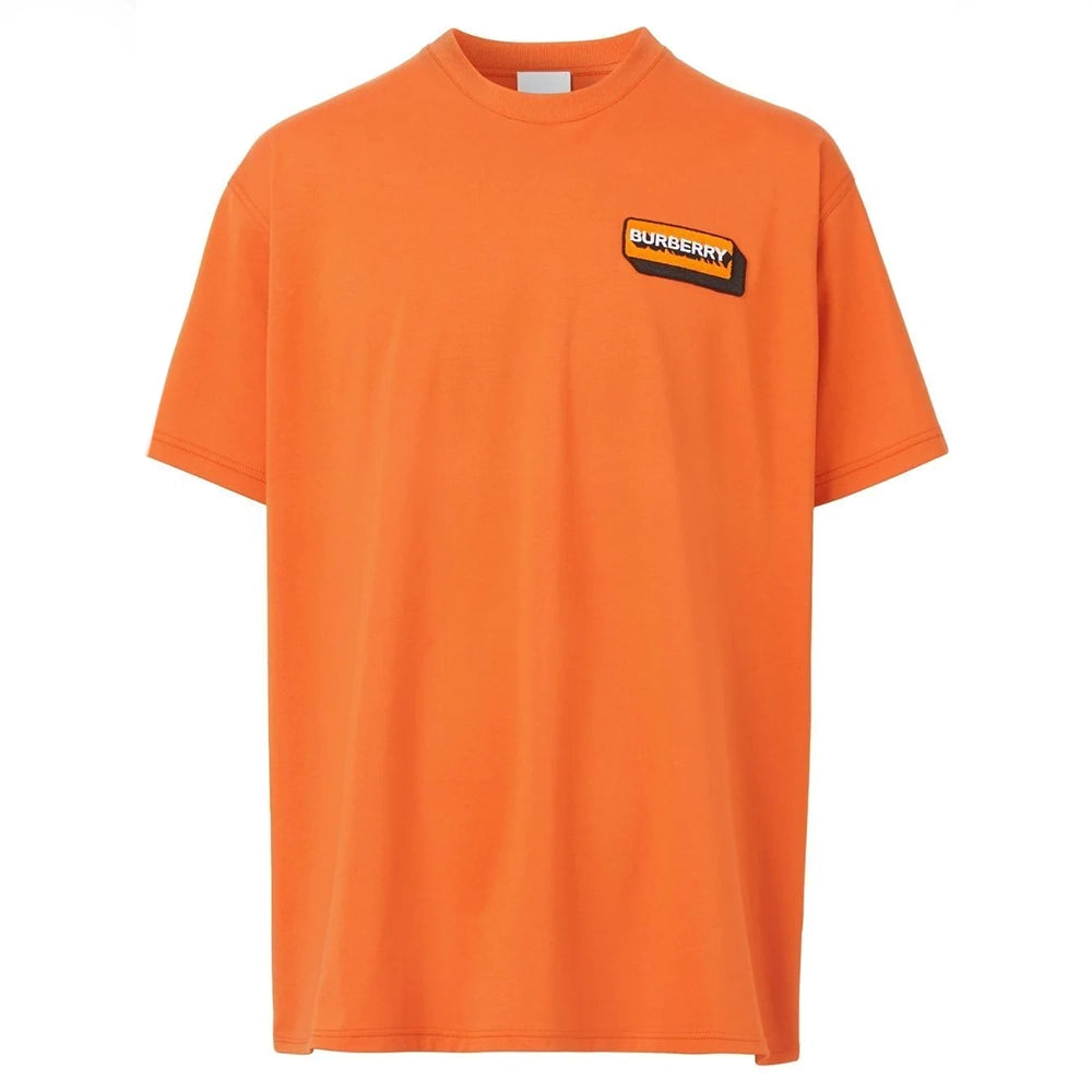 BURBERRY Logo appliqu cotton T shirt