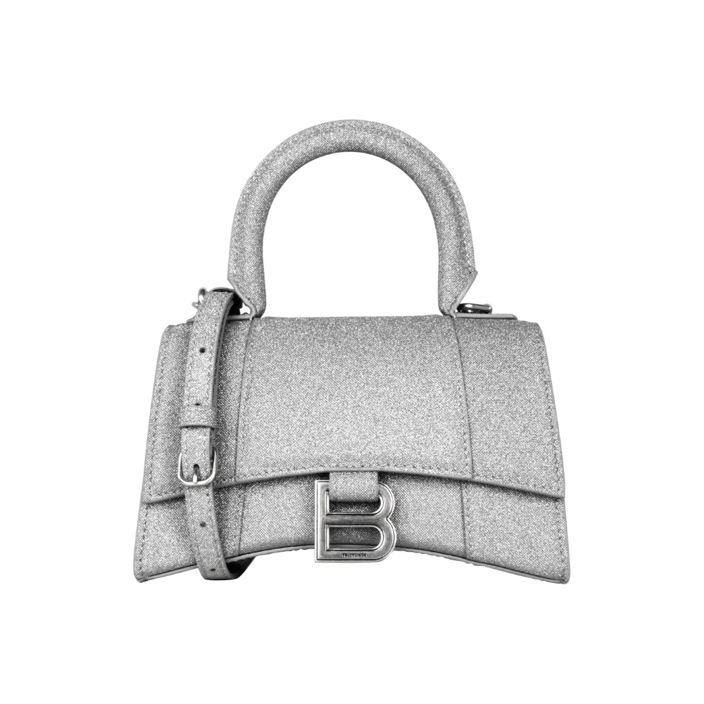 Balenciaga RHINESTONE EMBELLISHED SUEDE SMALL HOURGLASS