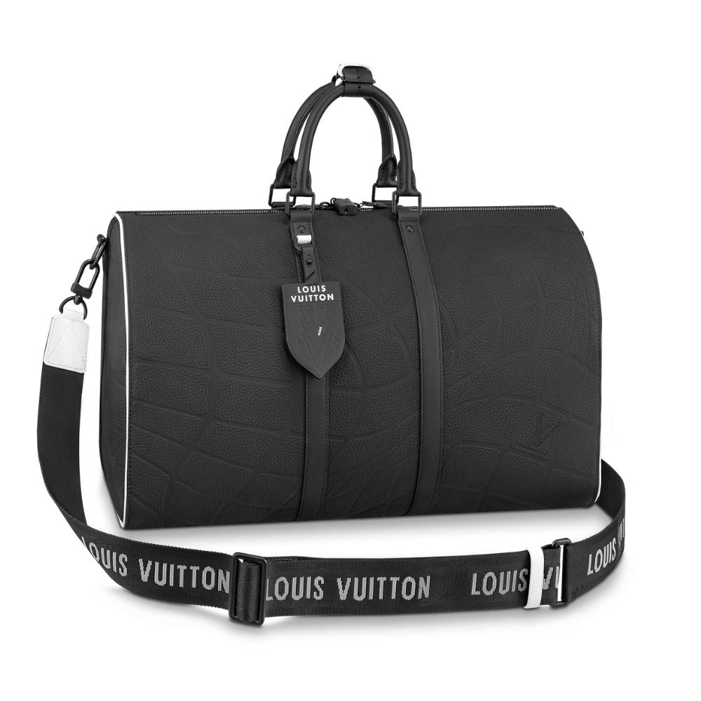 Louis Vuitton Keepall 50 Granite in Embossed Cowhide Leather with