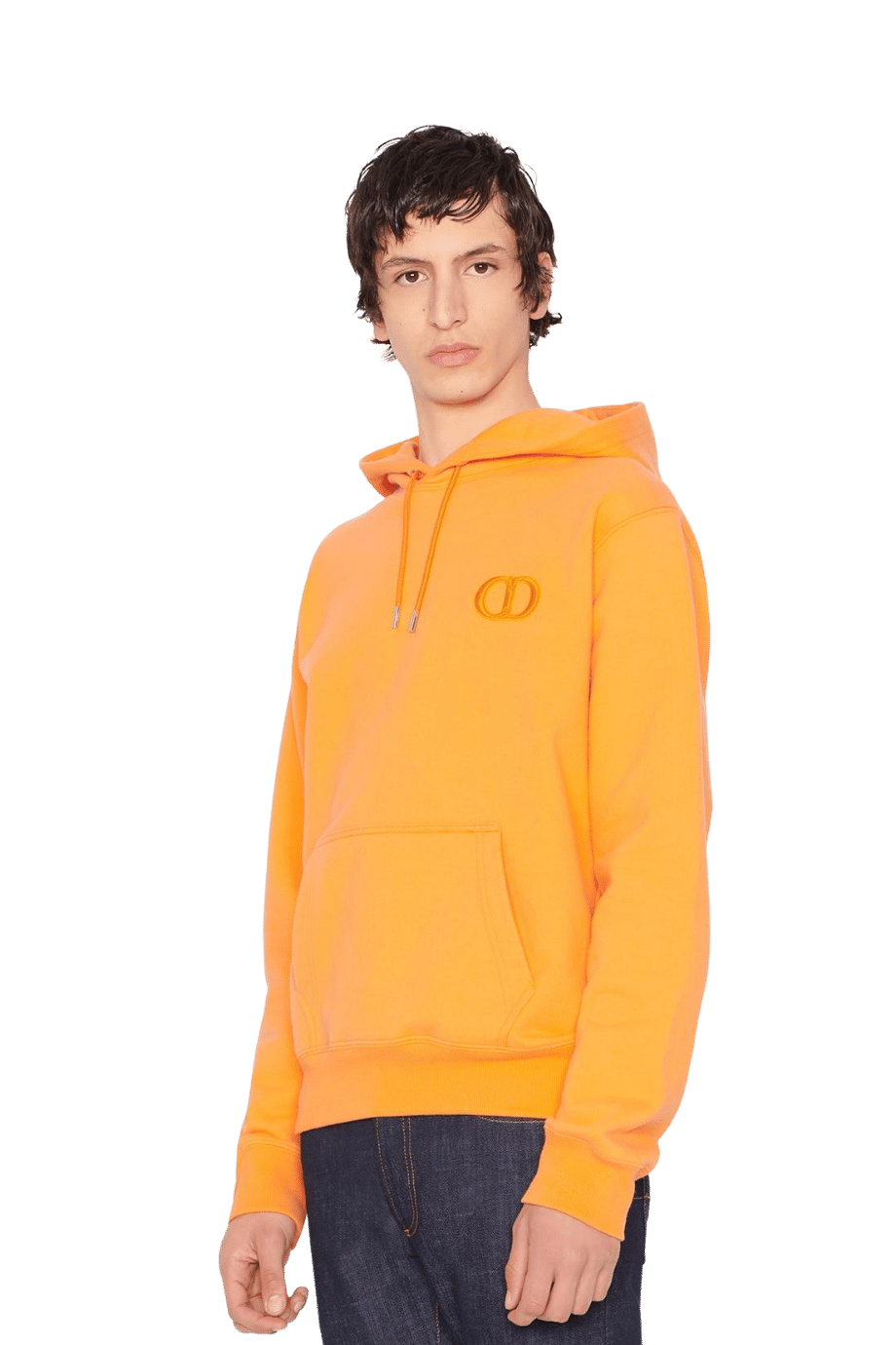Sweatshirt A Capuche Cd Icon Orange Dior Homme ARABIA LUXURY