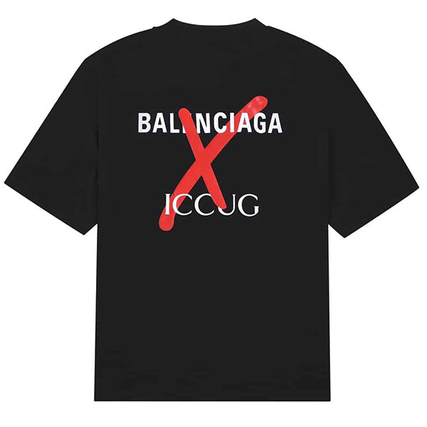 GUCCI X BALENCIAGA BLACK T SHIRT  Balenciaga black, Black tshirt