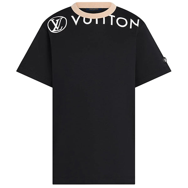 LOUIS VUITTON LVXNBA FRONT AND BACK PRINT BLACK T-SHIRT