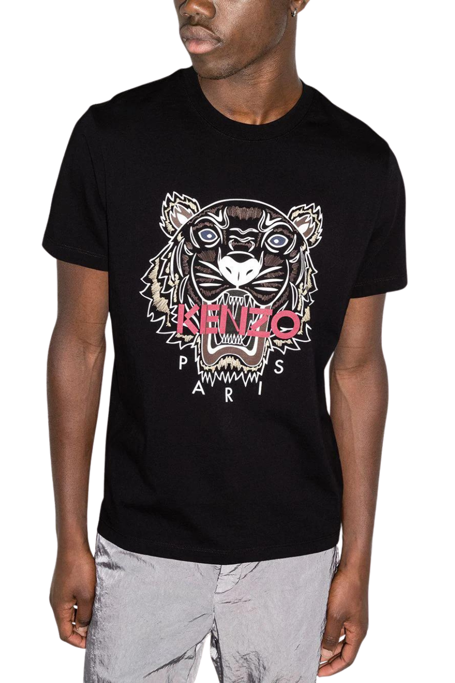 Kenzo black tiger discount t shirt mens