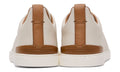 ZEGNA Off-White Deerskin Triple Stitch Sneakers - ARABIA LUXURY