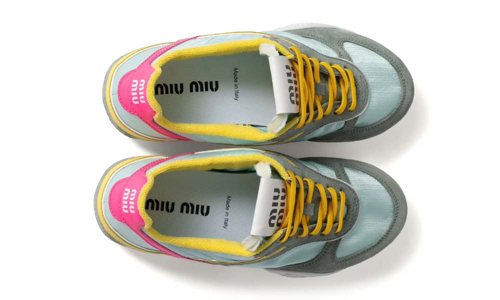 Miu Miu Gymnasium sneakers "Aqua Blue" - 