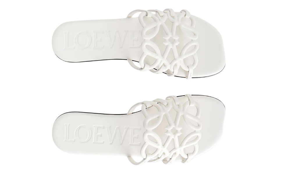 Loewe Petal Anagram slides "White" - 