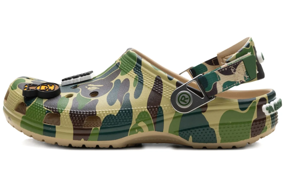 Bape x Crocs Classic Clog 'ABC Camo - Green' -