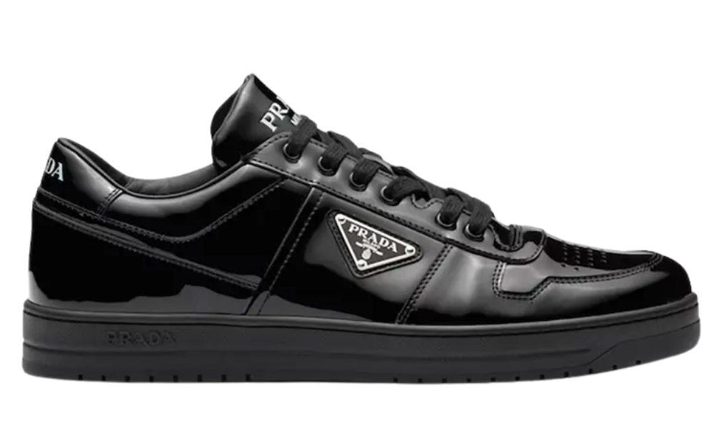 Prada Downtown leather sneakers "Black" - 