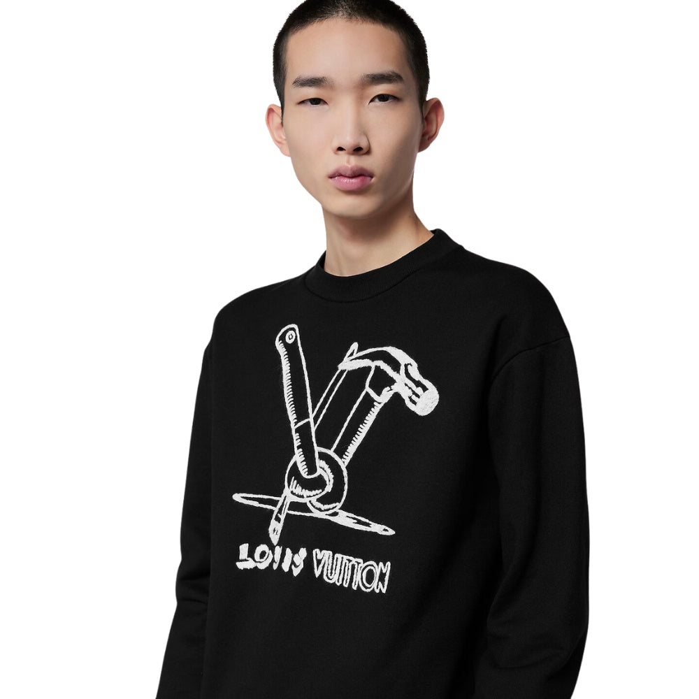 Louis Vuitton Sweatshirt brodé en coton