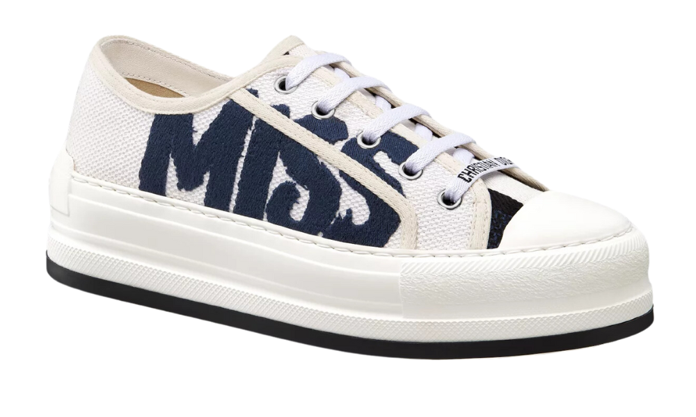 Dior Walk'n'Dior Platform Sneaker "White And Deep Blue" - 