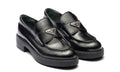 Prada Chocolate brushed leather loafers - ARABIA LUXURY