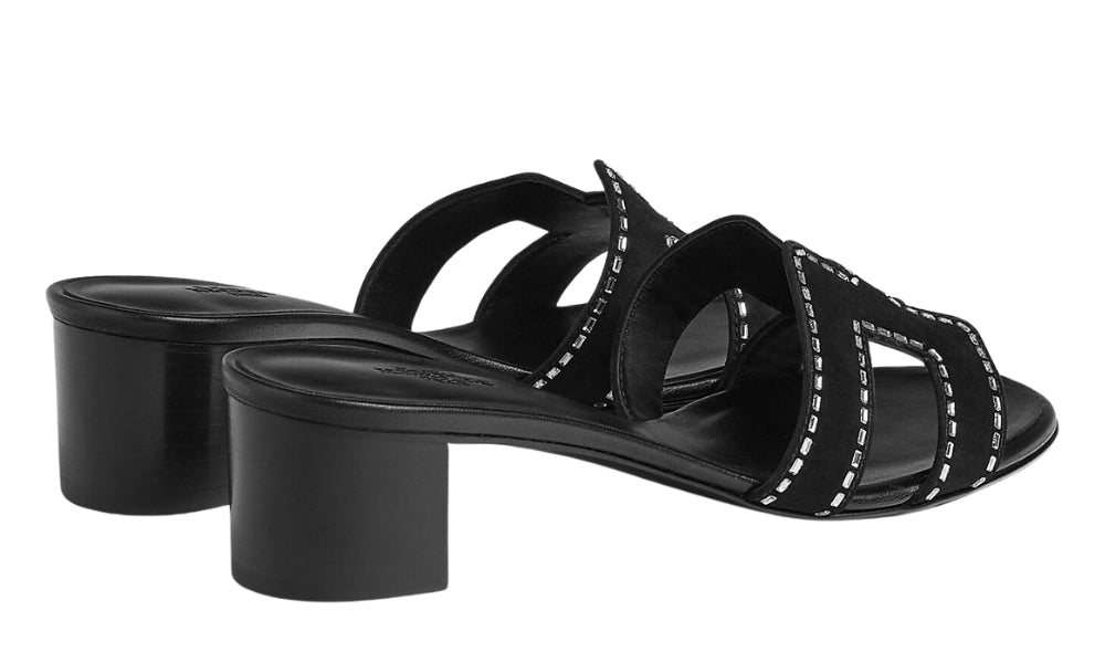 HERMES Oasis Sandal "Black" - ARABIA LUXURY