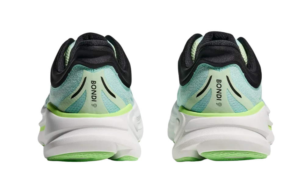 Hoka Bondi 9 "luna moth / blue spark" - 