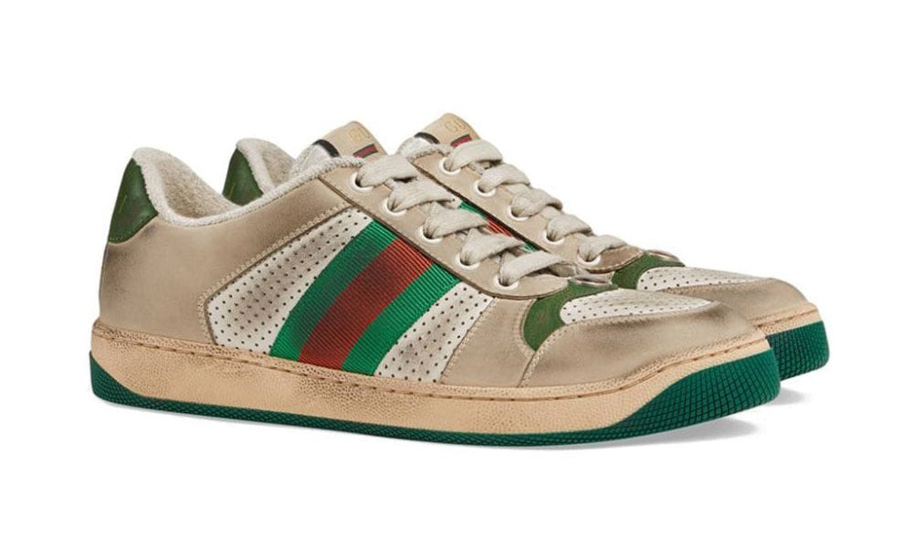 Gucci Screener leather sneaker - ARABIA LUXURT