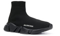 Balenciaga Speed 2.0 LT Black Knit Upper with Rubber Sole - ARABIA LUXURY