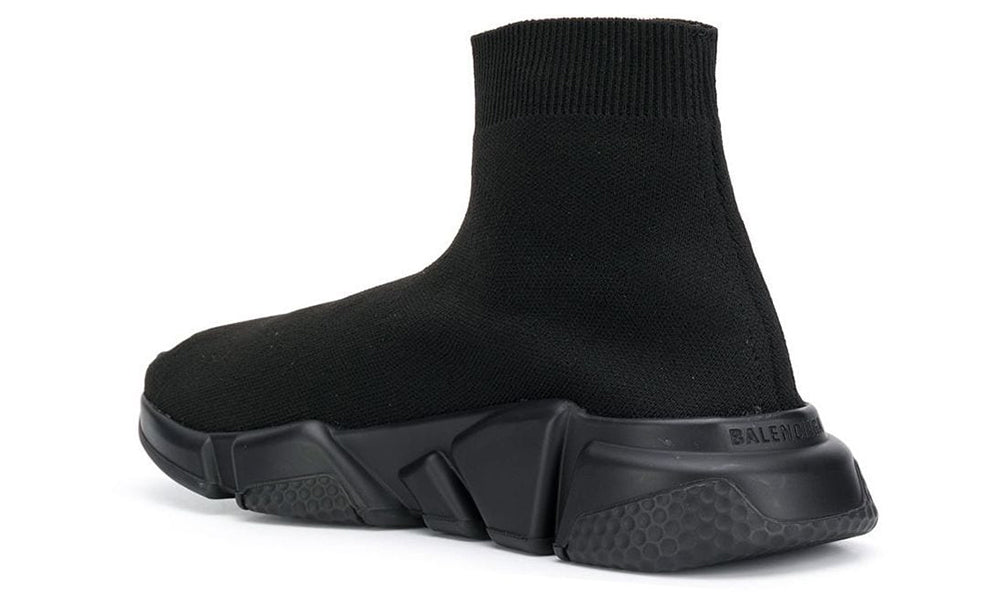 Balenciaga Speed 2.0 LT Black Knit Upper with Rubber Sole - ARABIA LUXURY