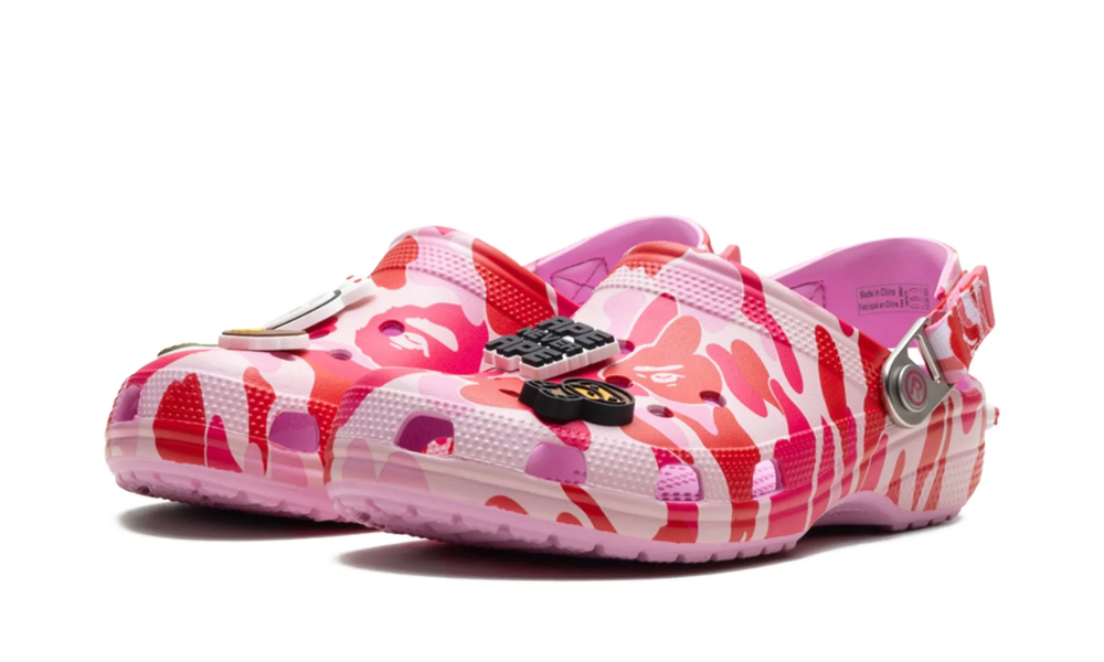 BAPE x Crocs Classic Clog 'ABC Camo - Pink' -
