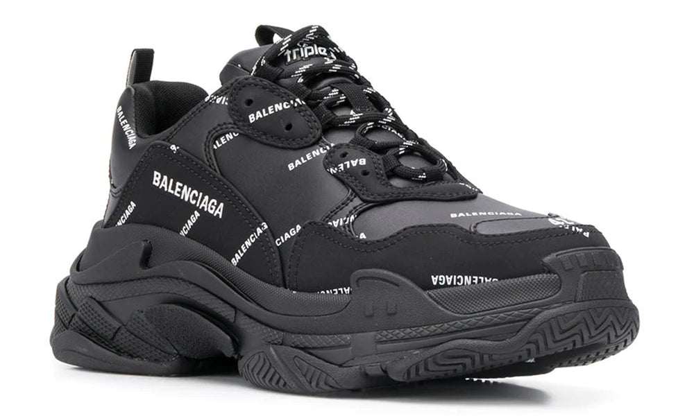 Balenciaga Allover Logo Triple S sneakers - ARABIA LUXURY