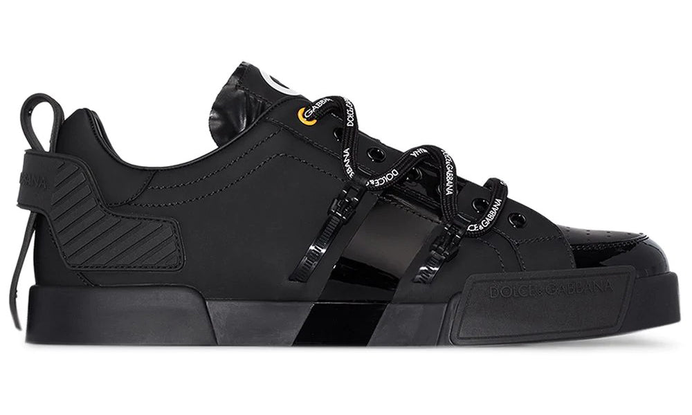 Dolce & Gabbana Portofino Sneakers in Black - ARABIA LUXURY