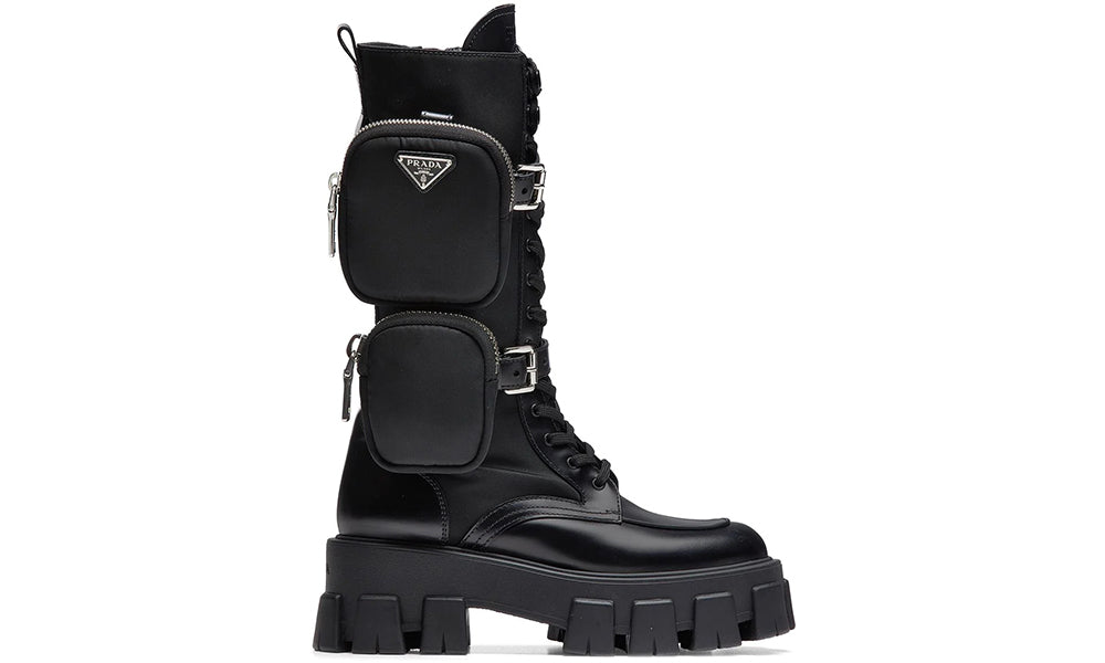 Prada Monolithe lace-up boots