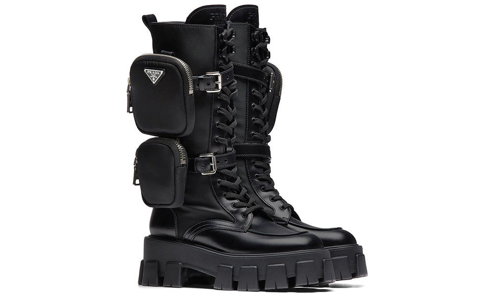 Prada Monolithe lace-up boots - ARABIA LUXURY