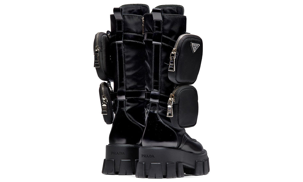 Prada Monolithe lace-up boots - ARABIA LUXURY