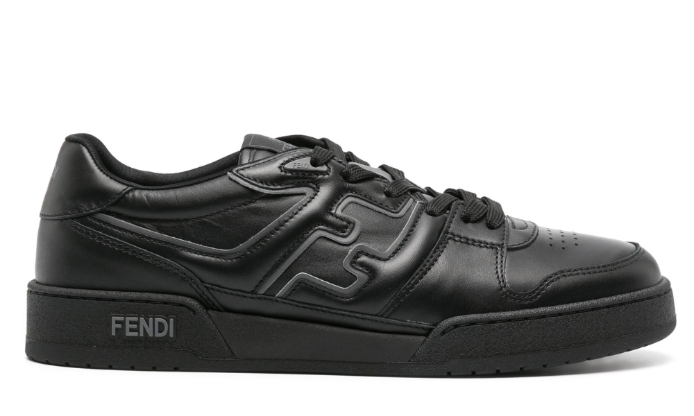 Fendi Match leather sneakers "Black / Grey" - 