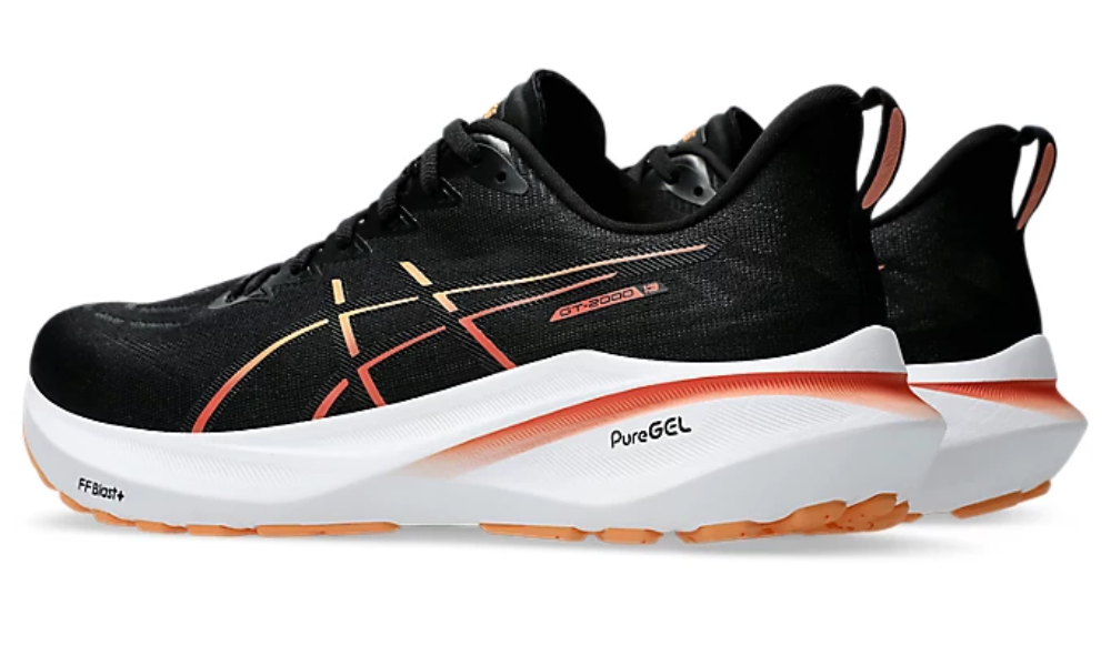 Asics Gt-2000 13 Wide "Black/Faded Orange" - 