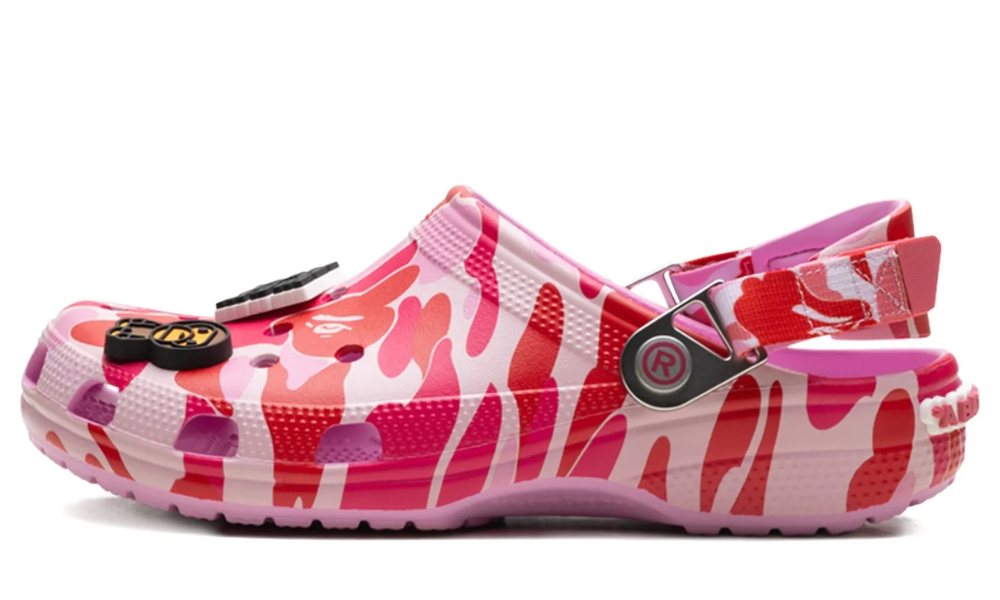 BAPE x Crocs Classic Clog 'ABC Camo - Pink' -