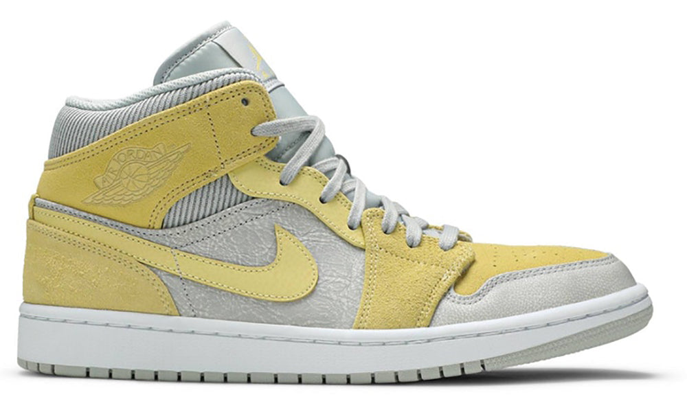 Air Jordan 1 Mid SE "Tan Grey Lemon Wash Yellow" - ARABIA LUXURY