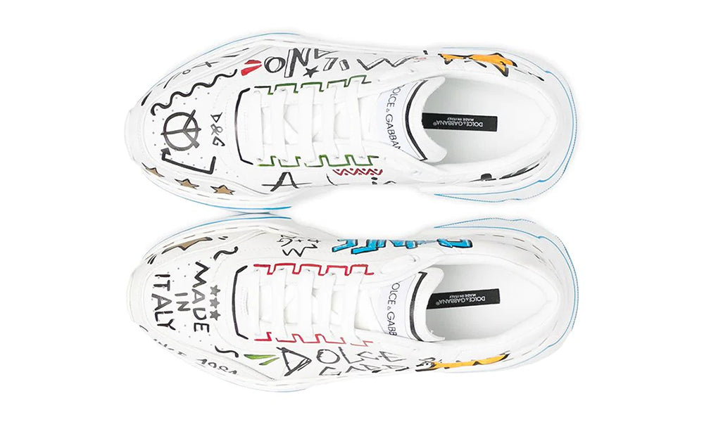 Dolce & Gabbana hand-painted Daymaster sneakers - ARABIA LUXURY