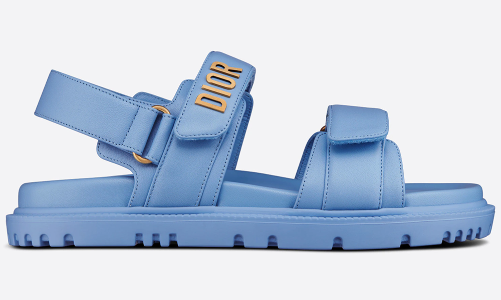 DIOR Sandal "Cornflower Blue Lambskin" - ARABIA LUXURY