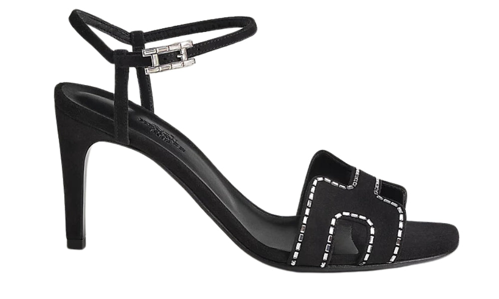 HERMES Heden 80 sandal "Black" - ARABIA LUXURY