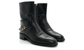 Chanel  Calfskin Chain Short Boots 