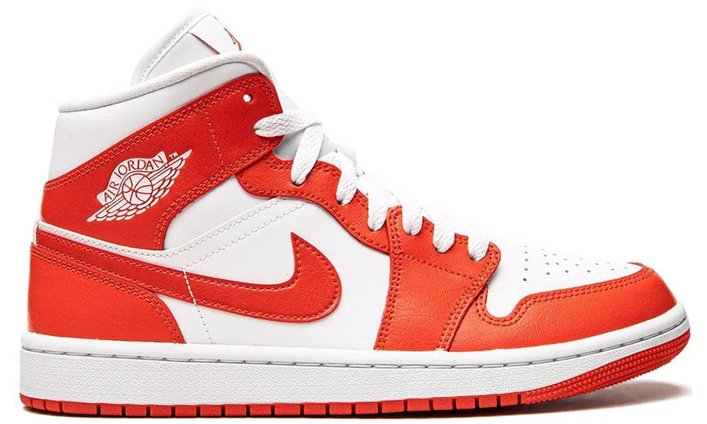 Air Jordan 1 Mid "White Habanero Red" - ARABIA LUXURY