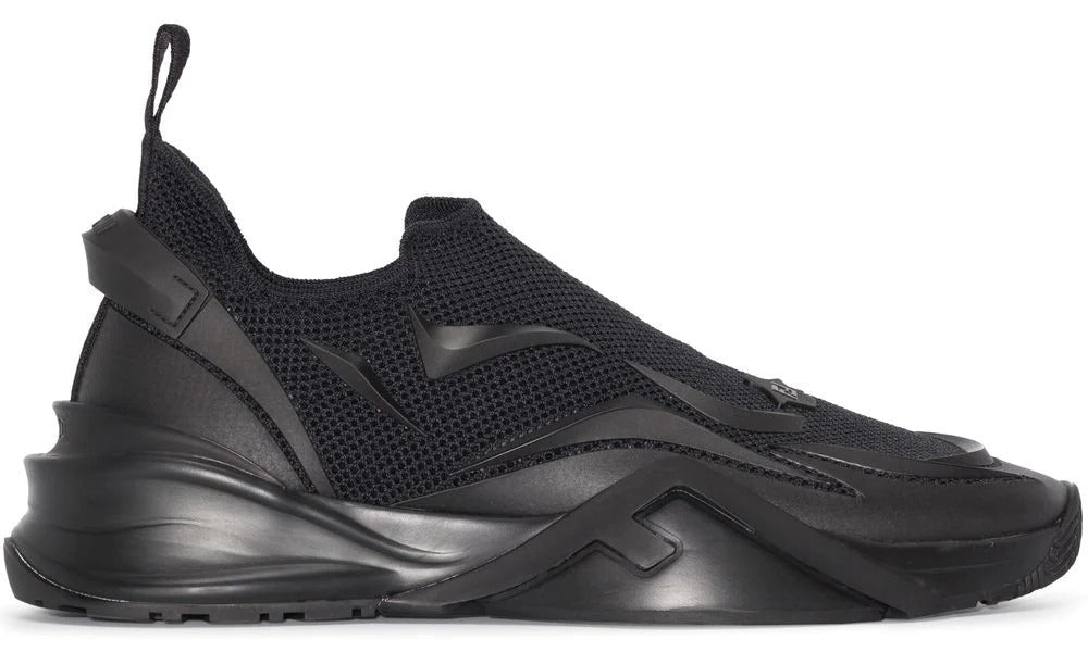 Fendi Flow - Black Mesh Running Sneakers - ARABIA LUXURY