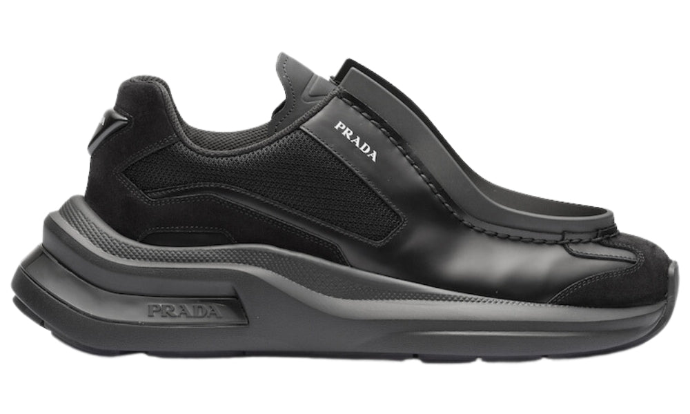 Prada Systeme brushed leather 'Black' - ARABIA LUXURY