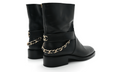 Chanel  Calfskin Chain Short Boots 