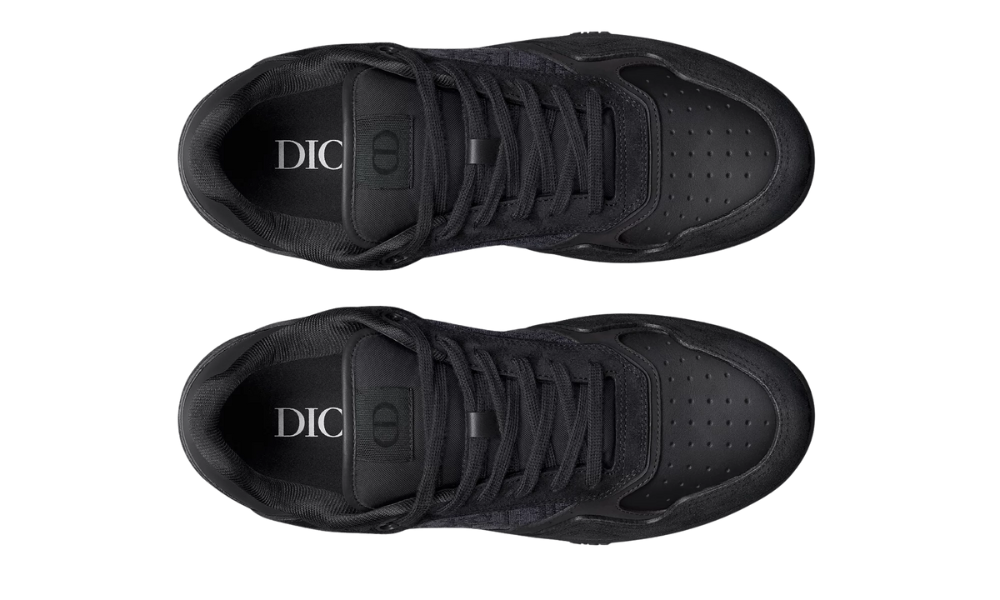 Dior B27 Uptown Low-Top Sneaker "Black Suede, Black Smooth" - 
