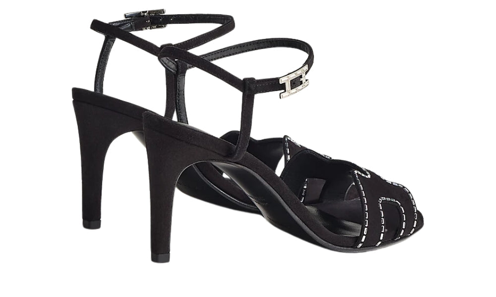 HERMES Heden 80 sandal "Black" - ARABIA LUXURY