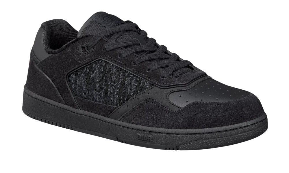 Dior B27 Uptown Low-Top Sneaker "Black Suede, Black Smooth" - 