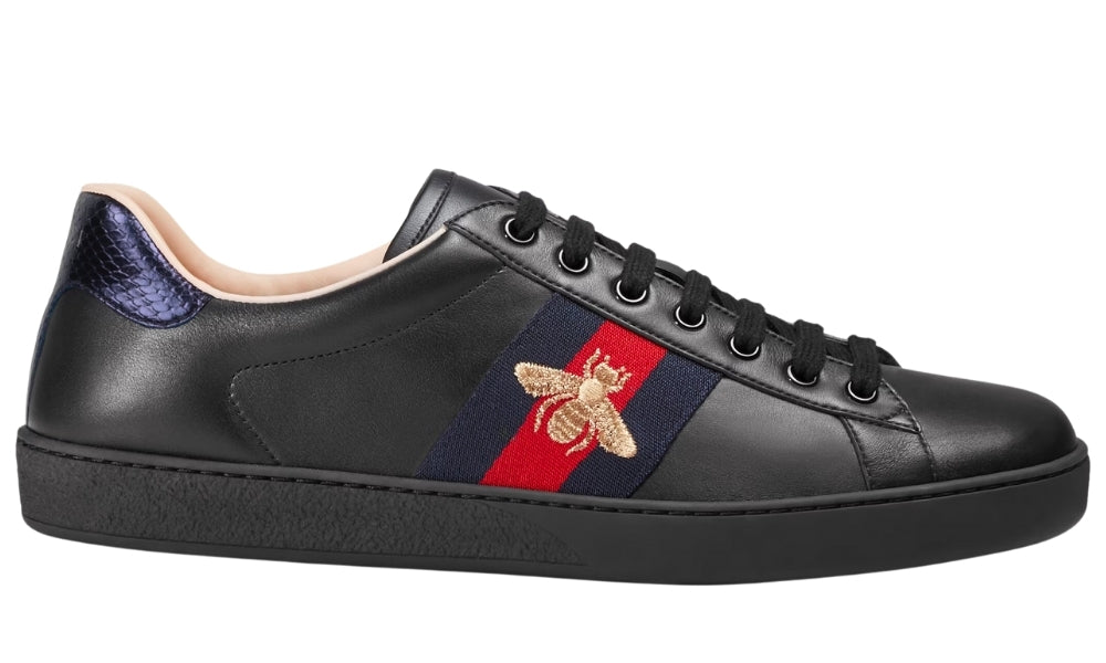 Gucci Ace Embroidered 'Black Bee' - ARABIA LUXURY