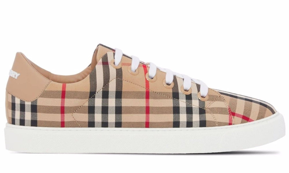 Burberry Vintage Check lace-up sneakers - ARABIA LUXURY