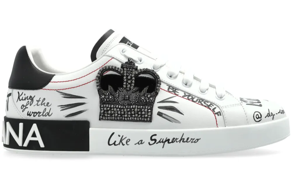 Dolce & Gabbana logo-patch sneakers "White" - 